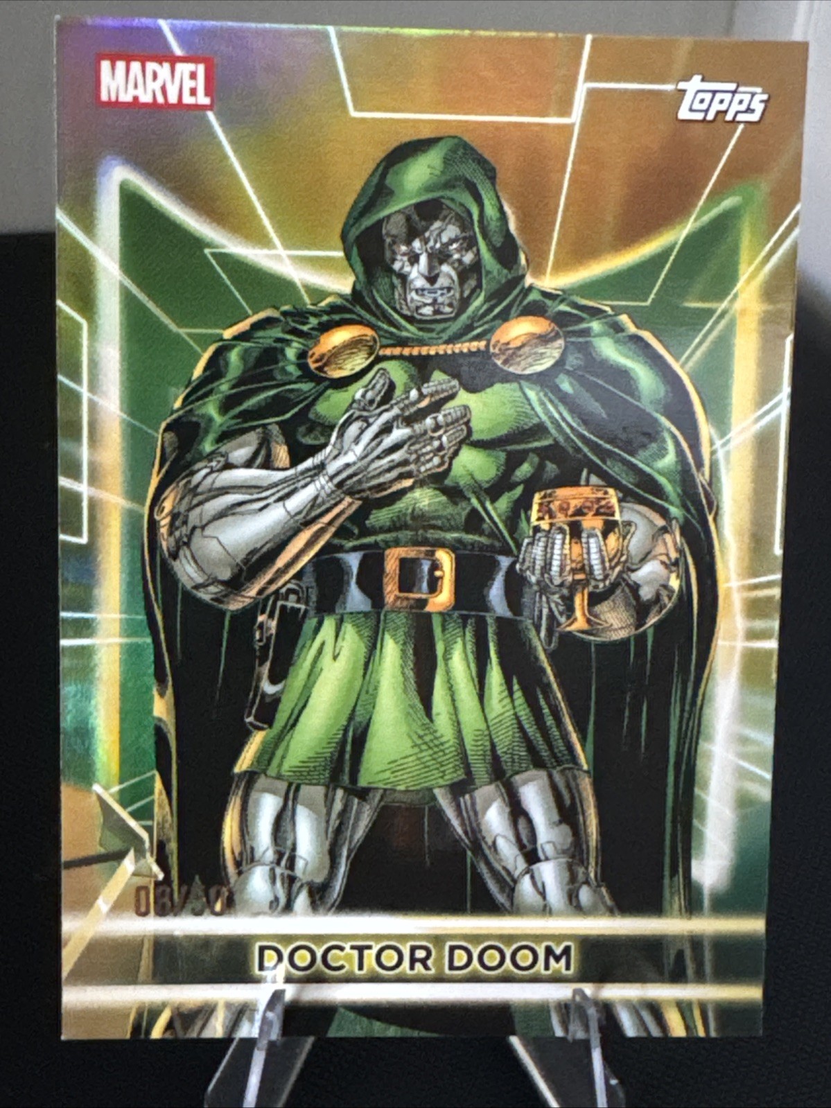2026 Topps Marvel Neon - Doctor Doom #36 Gold /50