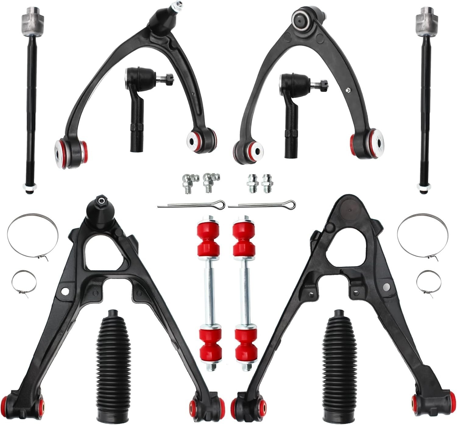 12pc Front End Control Arms Suspension Kit for Chevy Silverado 1500 GMC Sierra 12pc Front End Control Arms Suspension Kit for Chevy Silverado 1500 GMC Sierra