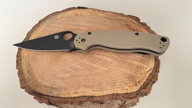 Spyderco Plain Blade CPM S30V Tan G10 Handle Golden .Colorado USA Earth Folding Spyderco Plain Blade CPM S30V Tan G10 Handle Golden .Colorado USA Earth Folding