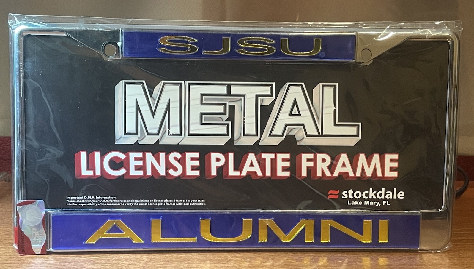 SAN JOSE STATE UNIVERSITY Alumni Chrome Metal License Plate Frame NEW SJSU SAN JOSE STATE UNIVERSITY Alumni Chrome Metal License Plate Frame NEW SJSU