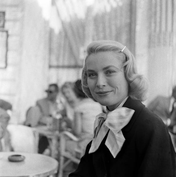 Hollywood actress Grace Kelly seen here during interview Cann- 1955 Old Photo 6