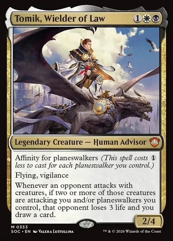 MTG 4x Tomik, Wielder of Law Playset #333 NM SOC Secrets of Strixhaven Mythic