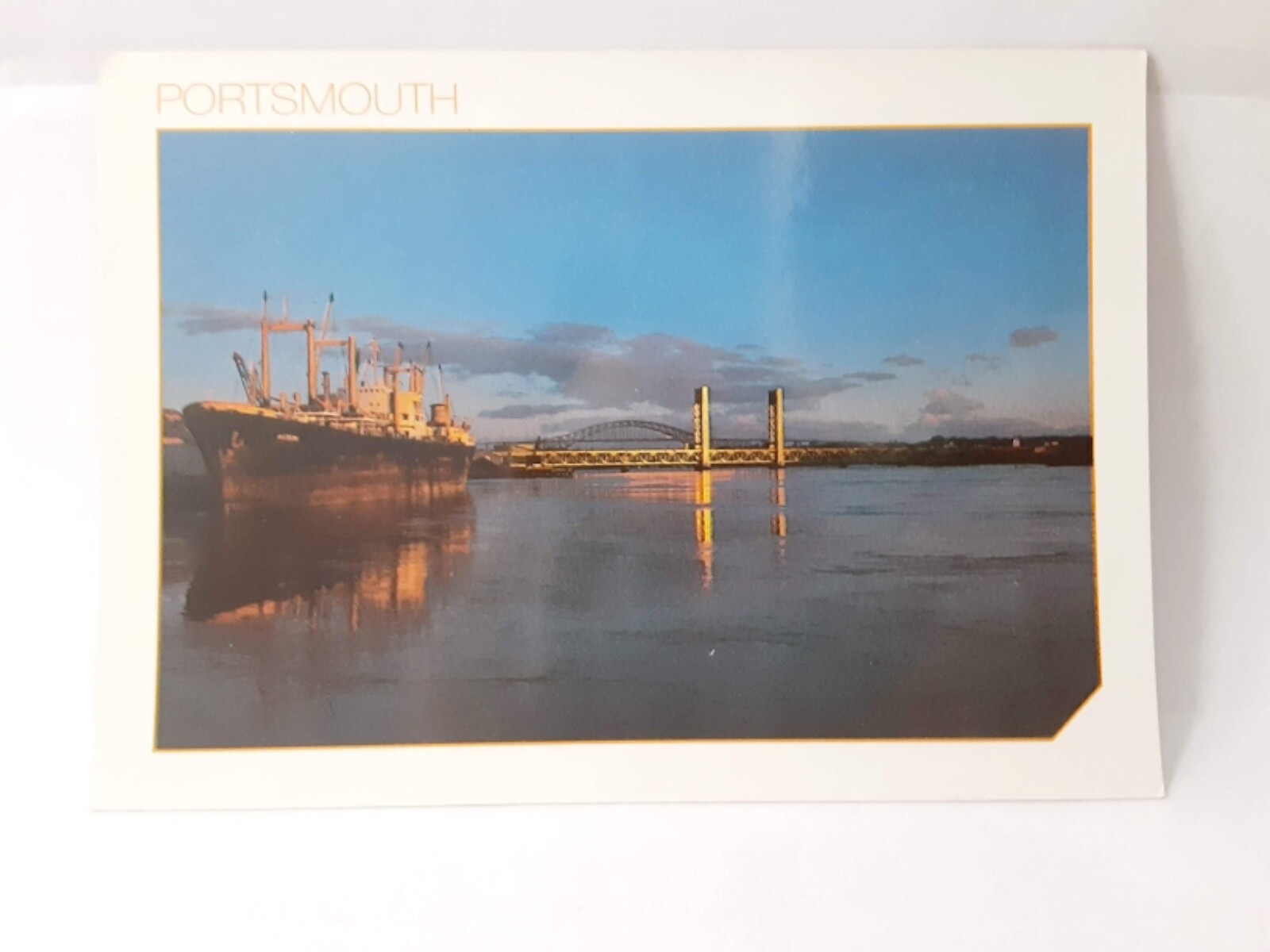 Postcard Freighter Loading at Portsmouth New Hampshire Ship Postcard Freighter Loading at Portsmouth New Hampshire Ship