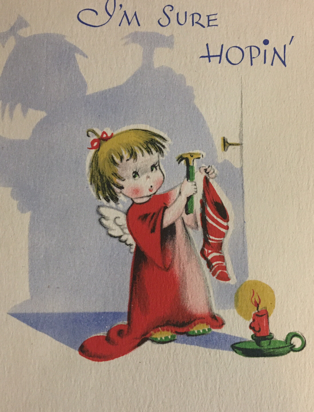 Gibson Vintage Christmas Card Cindy Loo Who Character Cards Angel Child Single Gibson Vintage Christmas Card Cindy Loo Who Character Cards Angel Child Single