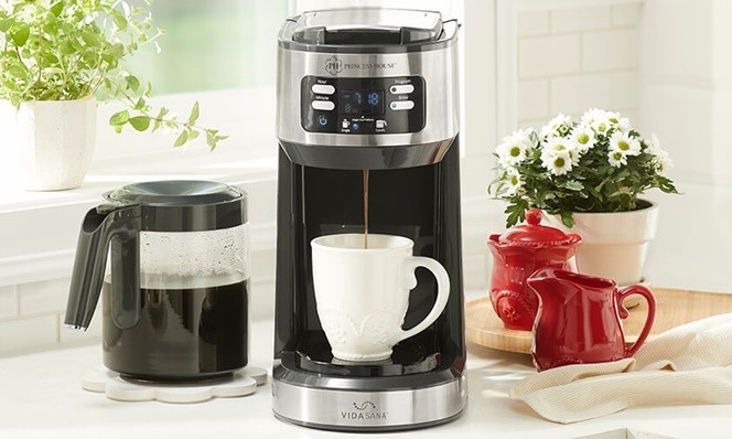 Pre owned Discontinued PRINCESS HOUSE VIDA SANA 14 cup Dual coffeepot model 5865 Pre owned Discontinued PRINCESS HOUSE VIDA SANA 14 cup Dual coffeepot model 5865