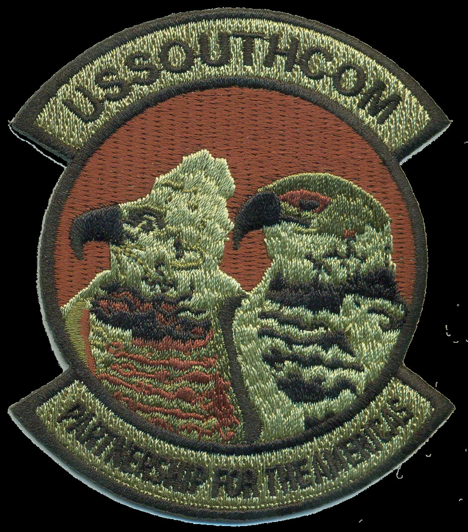 USAF AIR FORCE SOUTHCOM PARTNERSHIP FOR THE AMERICAS OCP EMBROIDERED PATCH