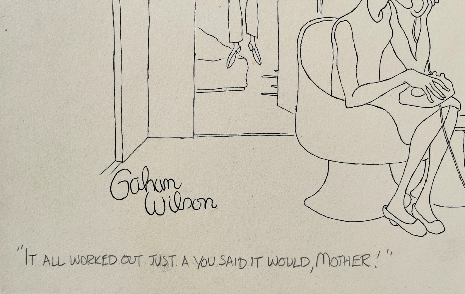 Original Art GAHAN WILSON Pen & Ink PLAYBOY NOV 1969 SIGNED NR One of His Best