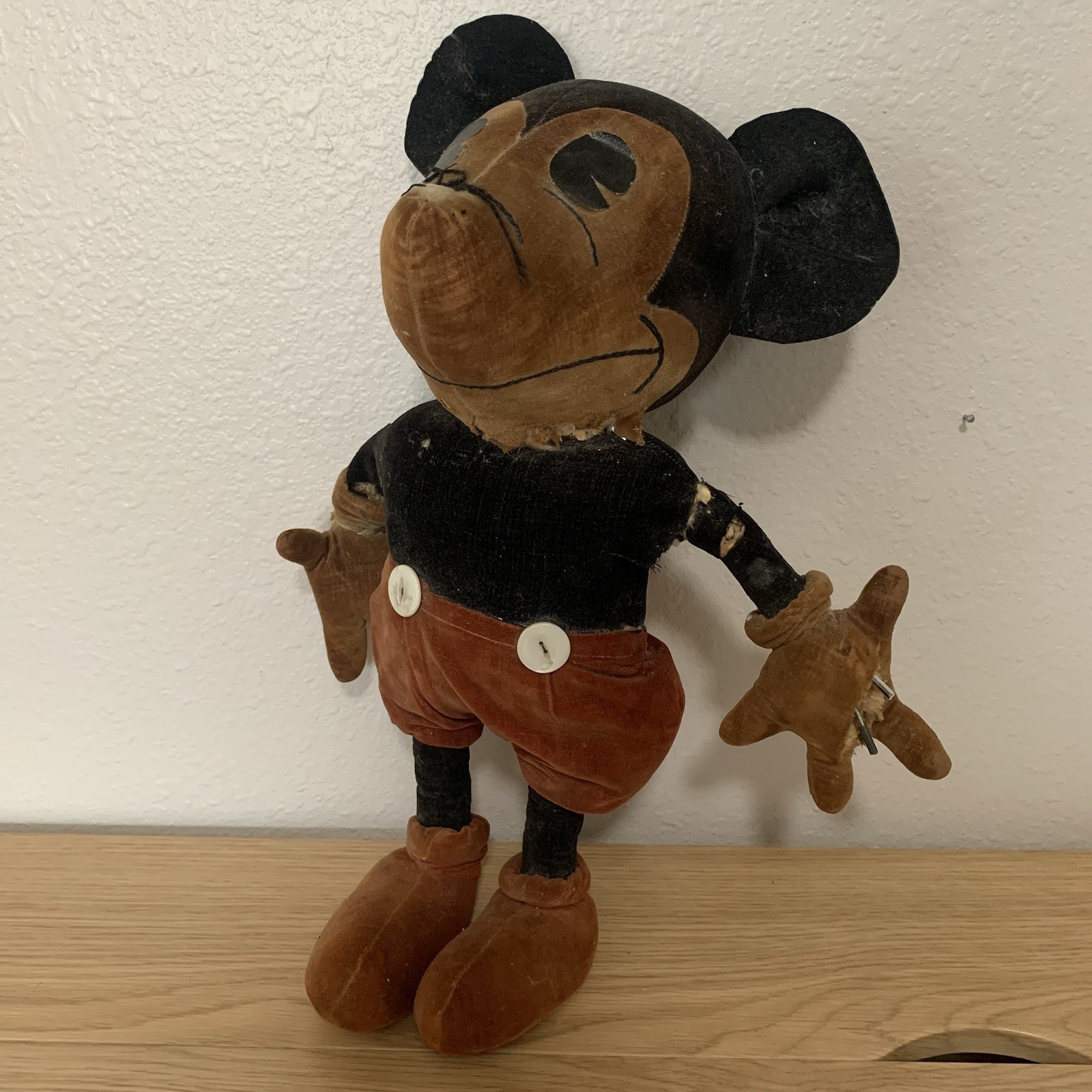 Rare Vintage 1930s 16” Borgfeldt/Charlotte Clark Velvet Mickey Mouse Doll STAMP Rare Vintage 1930s 16” Borgfeldt/Charlotte Clark Velvet Mickey Mouse Doll STAMP