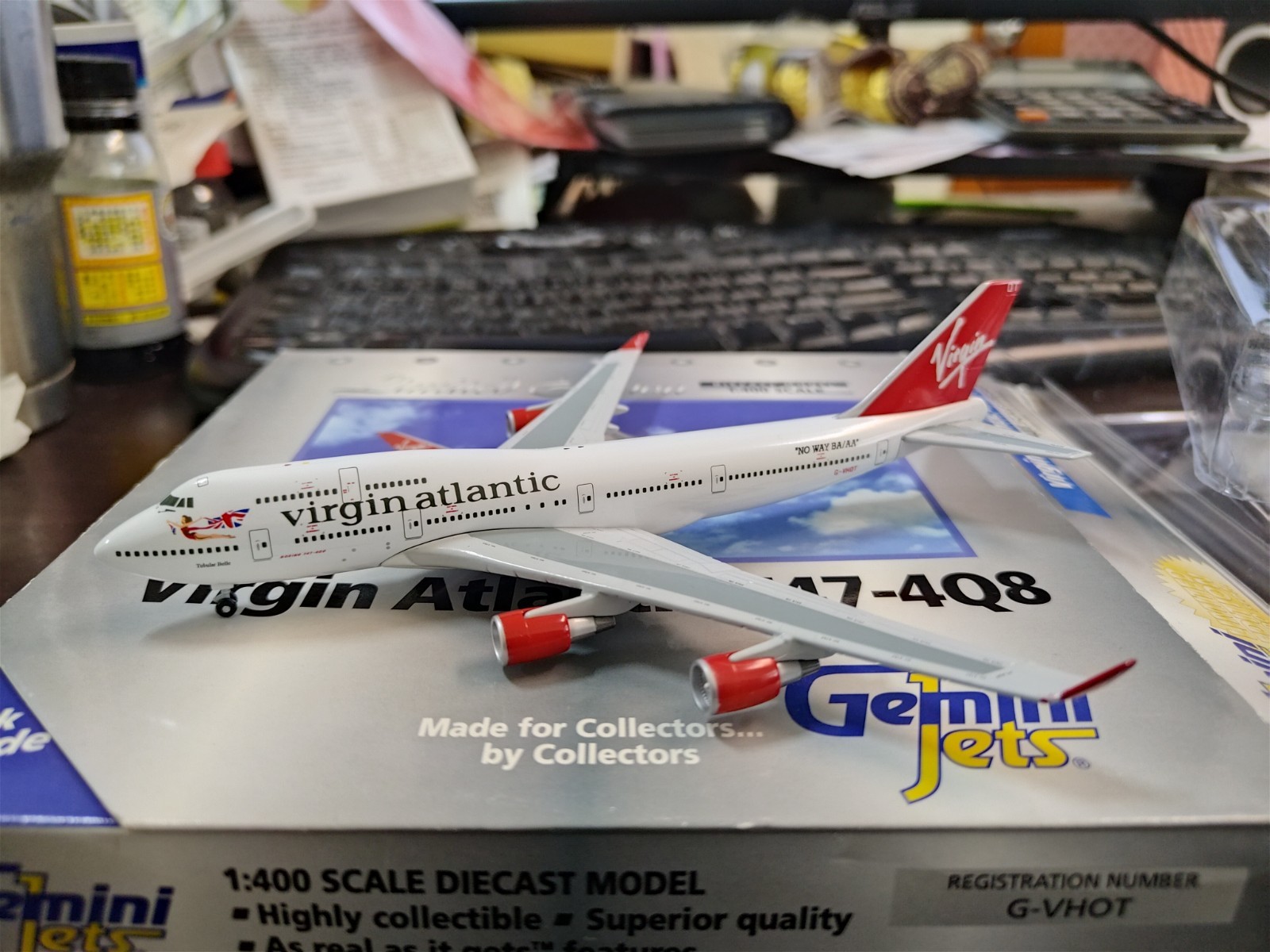 1:400 Virgin Atlantic 747-400 NO WAY BA/AA Gemini Jets 1:400 Virgin Atlantic 747-400 NO WAY BA/AA Gemini Jets