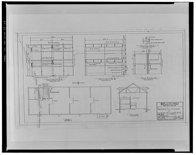 28. Photocopy of drawing, July 30, 1952 (original in files of United States