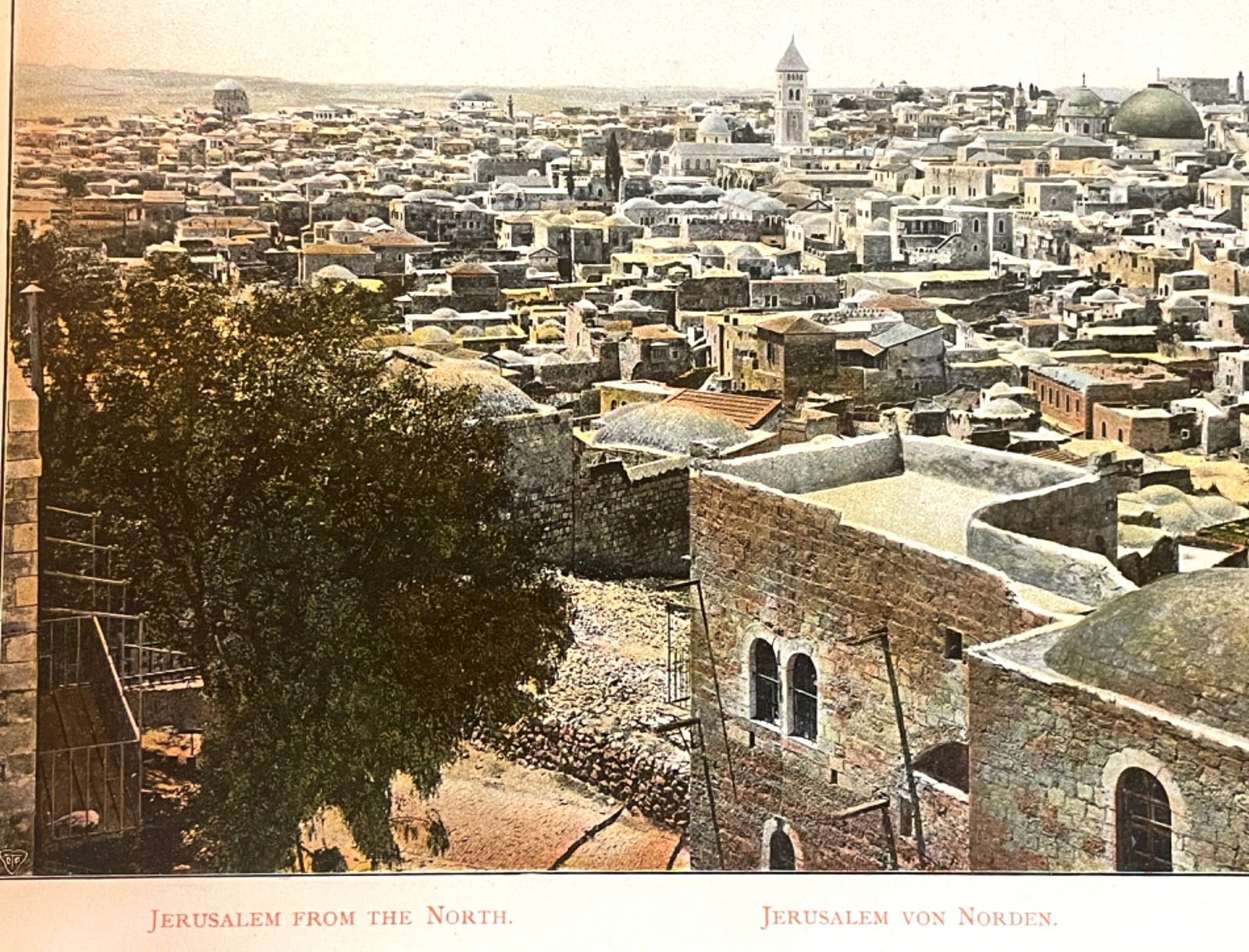 Antique Jerusalem Holy Land Album c1890 30 Color Plates Palestine Travel Deluxe