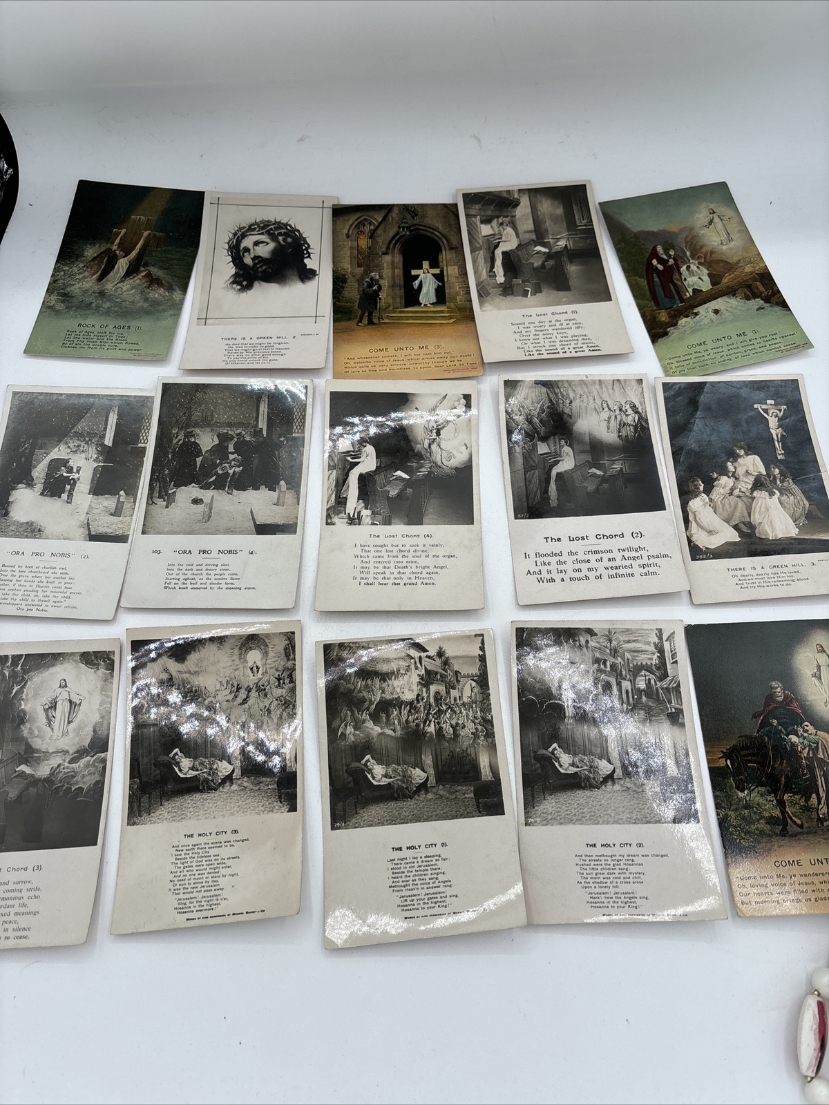Antique Religious Postcards Bamforth England Unused Undivided Backs Antique Religious Postcards Bamforth England Unused Undivided Backs