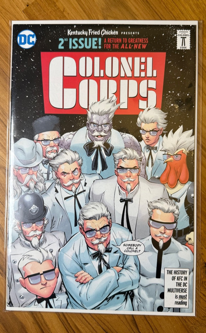 Rare - DC KFC Comic #2 The Colonel Corps NM - Awesome