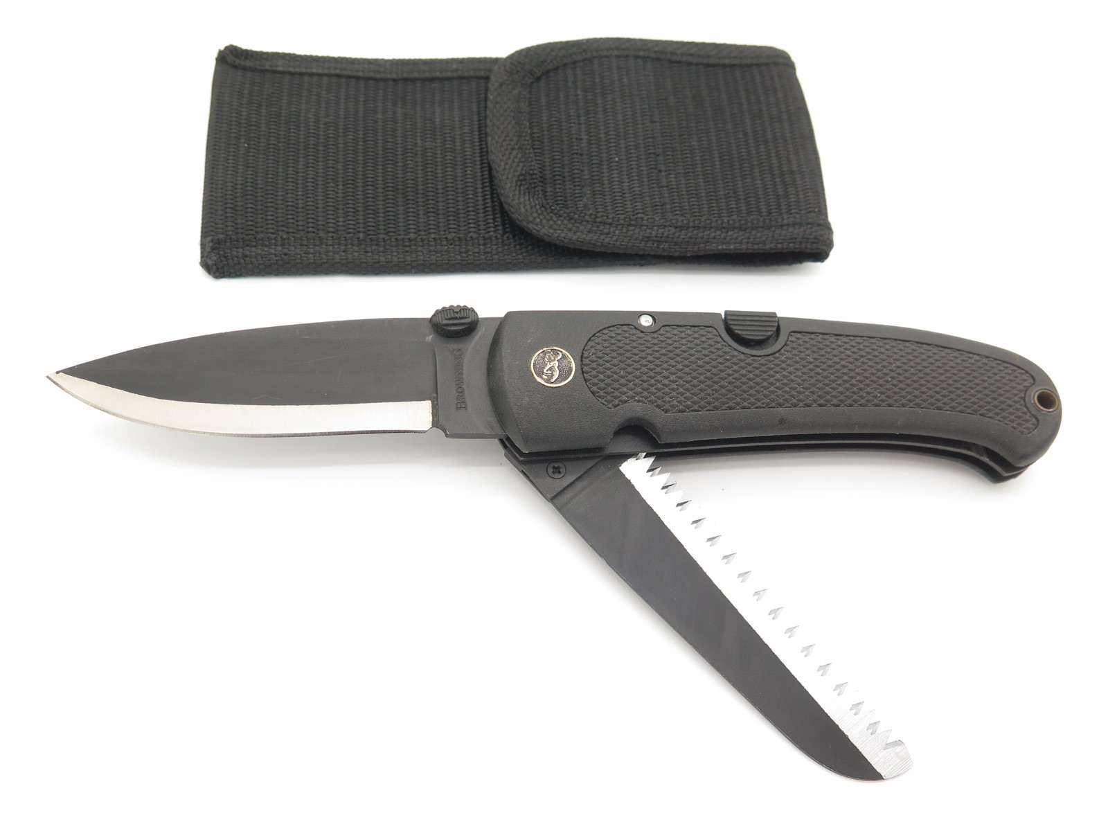 Vintage Browning 607 Kodiak FDT Seki Japan Saw Folding Hunter Lockback Knife