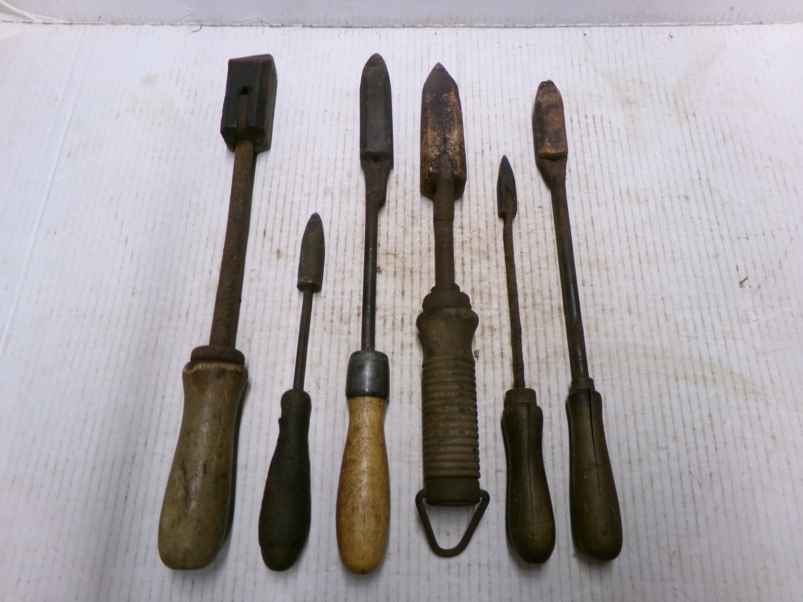 6 Vintage Antique Copper Soldering Irons Blacksmith Sheet Metal Tools 6 Vintage Antique Copper Soldering Irons Blacksmith Sheet Metal Tools