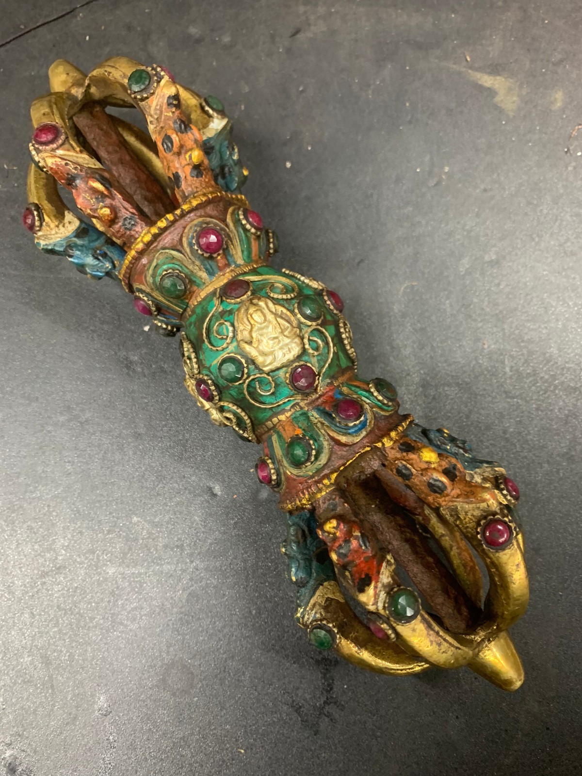 Huge Wonderful Tibetan Brass Hand Made *Buddhism Implement* Huge Wonderful Tibetan Brass Hand Made *Buddhism Implement*