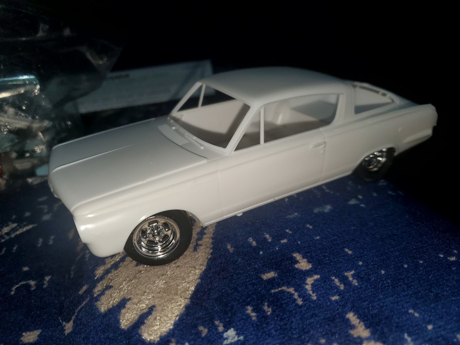 AMT 1965 Plymouth Barracuda 1:25 Kitbash w/Extra Street Machine Parts- NR Mopar AMT 1965 Plymouth Barracuda 1:25 Kitbash w/Extra Street Machine Parts- NR Mopar