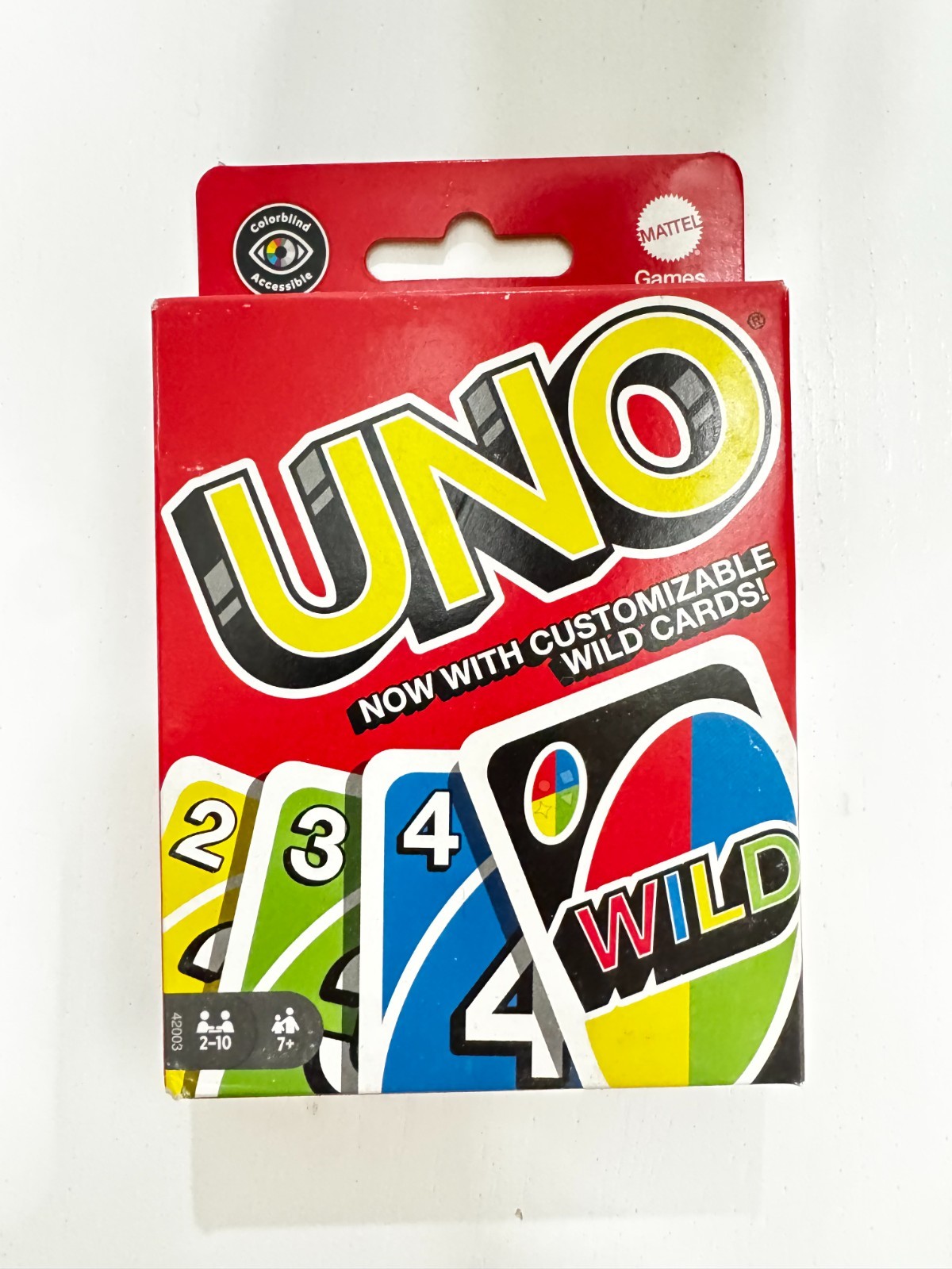UNO Classic Card Game Mattel 112 Cards 2-7 Players Customizable Wild UNO Classic Card Game Mattel 112 Cards 2-7 Players Customizable Wild