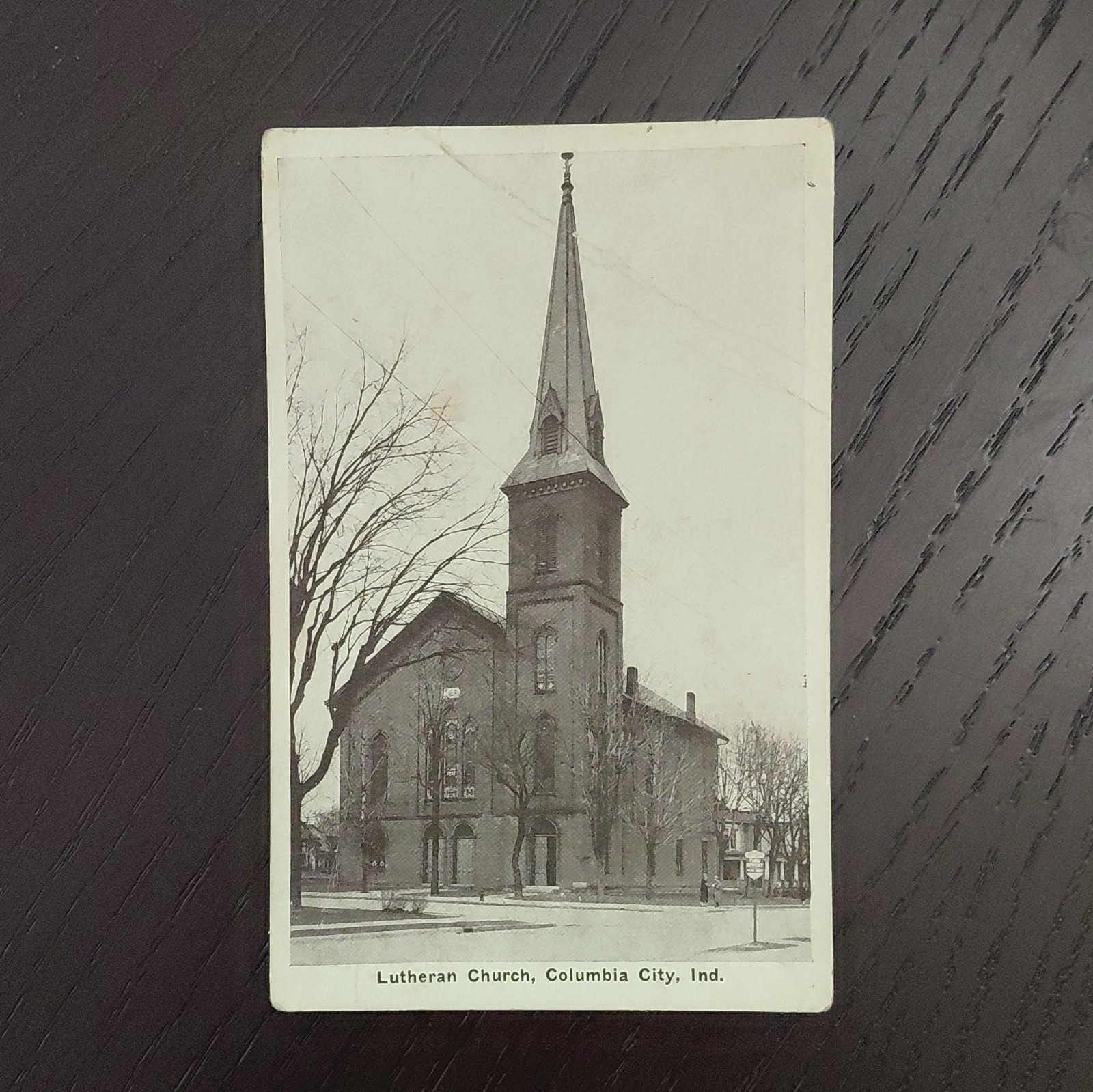 Auburn Post Card Mfg Co. Columbia City IN Lutheran Church RPPC Divided Back