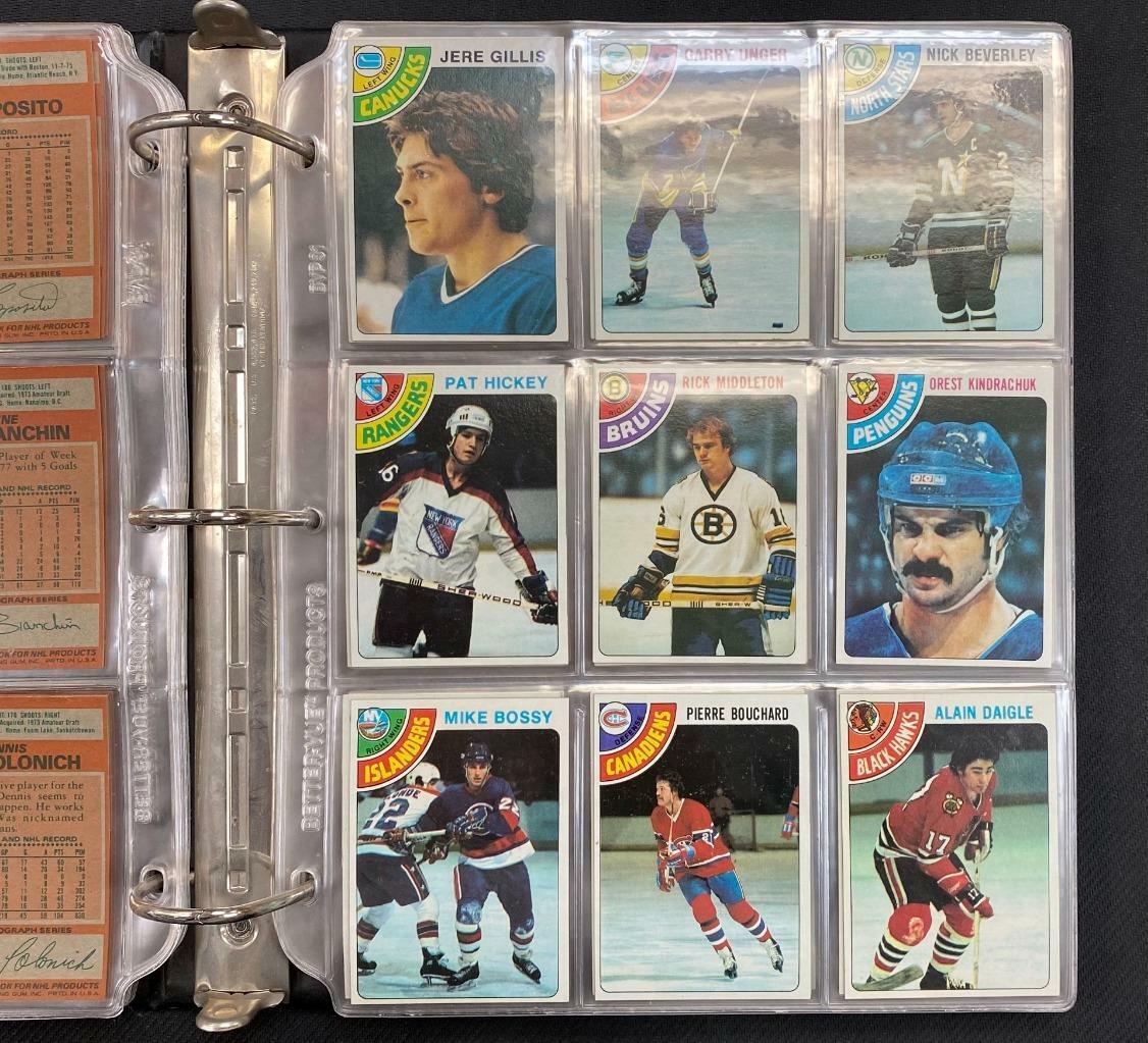1978-79 TOPPS HOCKEY COMPLETE 264 CT SET IN BINDER **BOSSY RC**