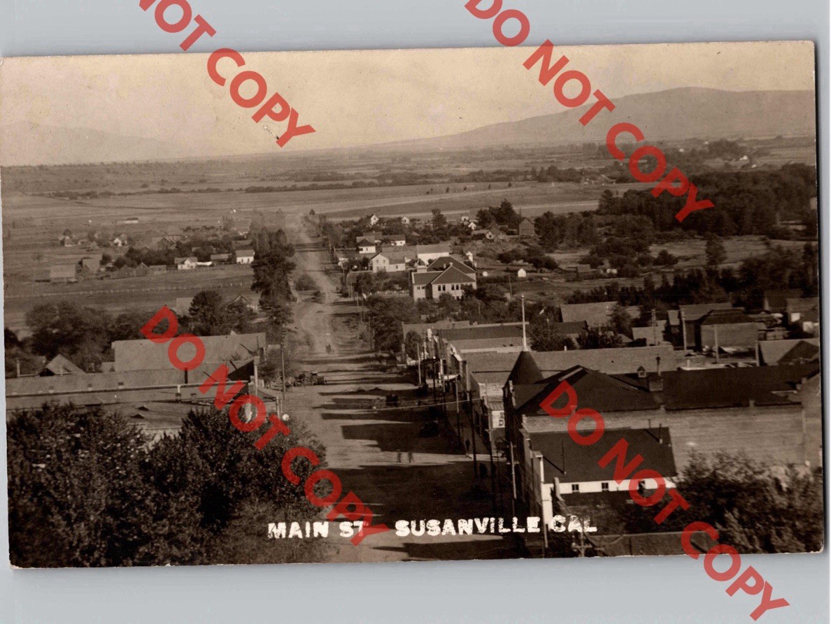 c1910 Main St Street SUSANVILLE California CA Lassen County RPPC Real Photo c1910 Main St Street SUSANVILLE California CA Lassen County RPPC Real Photo