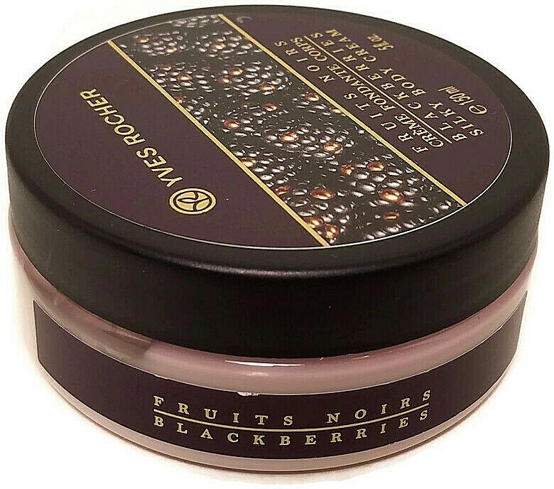 RETIRED Yves Rocher Fruits Noirs BLACKBERRIES SILKY BODY CREAM Women 5 fl oz RETIRED Yves Rocher Fruits Noirs BLACKBERRIES SILKY BODY CREAM Women 5 fl oz
