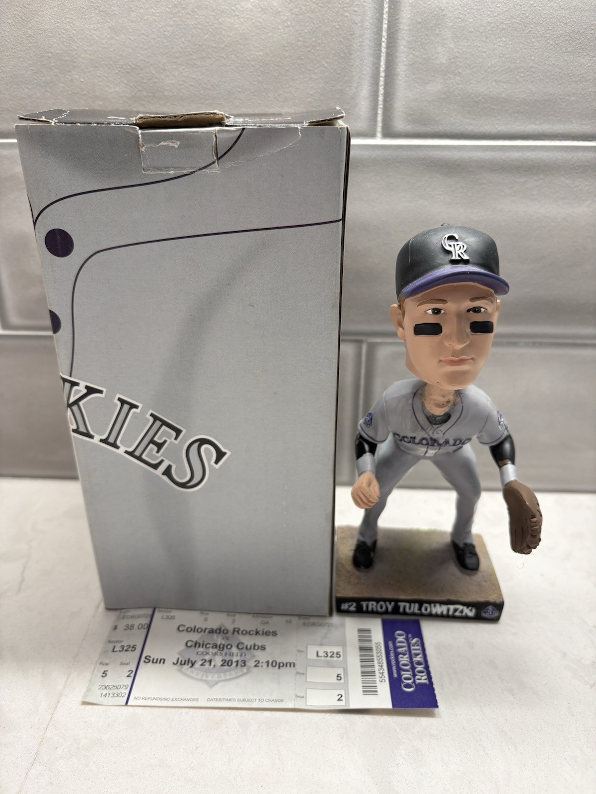 Troy Tulowitzki Colorado Rockies Bobblehead 2013 SGA NIB