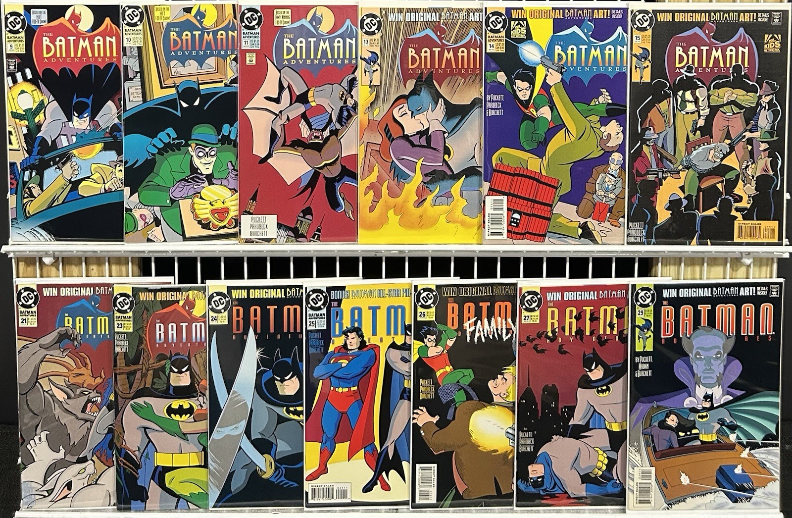 Batman Adventures #9 10 11 13-15 21 23-27 29 FN/VF-VF Lot Of 13 DC 1993-95