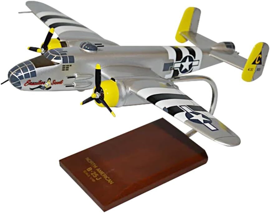 USAF B-25J Mitchell Executive Sweet Desk Top Display WWII Model 1/48 SC Airplane USAF B-25J Mitchell Executive Sweet Desk Top Display WWII Model 1/48 SC Airplane