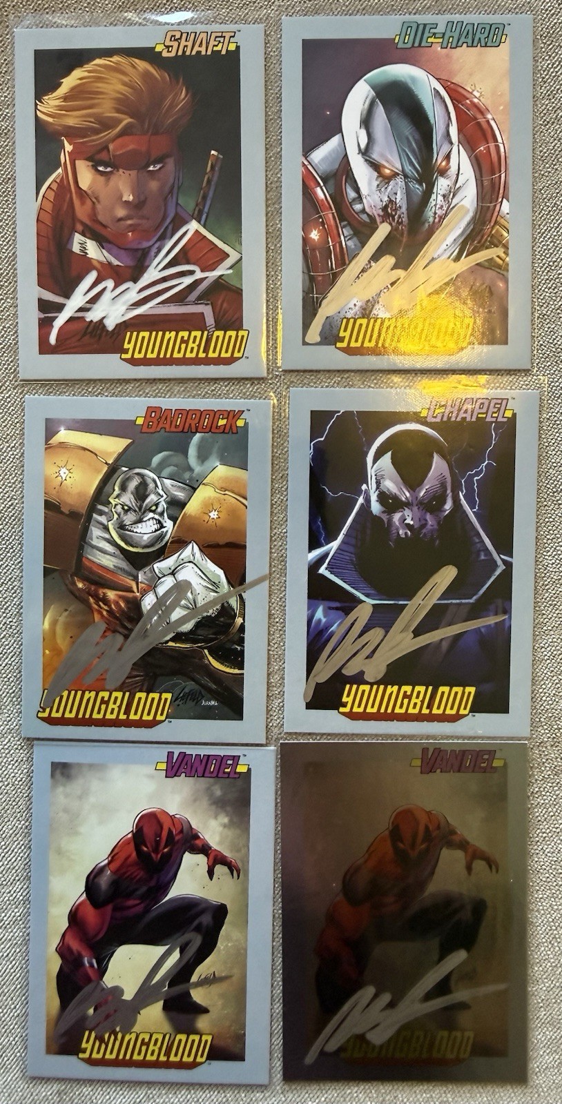 Youngblood Trading Card Set- All Signed by Creator Rob Liefeld Youngblood Trading Card Set- All Signed by Creator Rob Liefeld