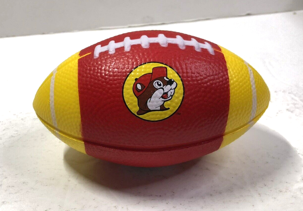 Buc-ee's Miniature Foam Football - Red Yellow - Brand New - Logo Buc-ee's Miniature Foam Football - Red Yellow - Brand New - Logo