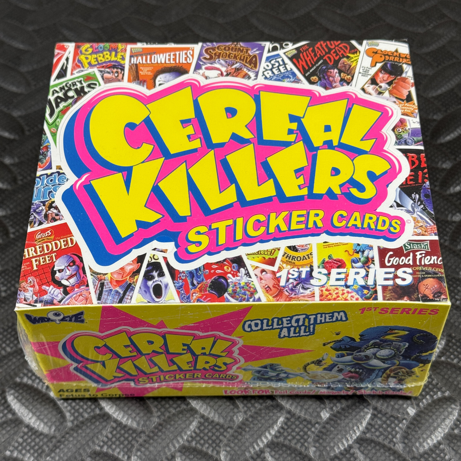 2012 WAX EYE CEREAL KILLERS JOE SIMKO SEALED HOBBY BOX OF 24-PACKS/5-CARDS PER 2012 WAX EYE CEREAL KILLERS JOE SIMKO SEALED HOBBY BOX OF 24-PACKS/5-CARDS PER