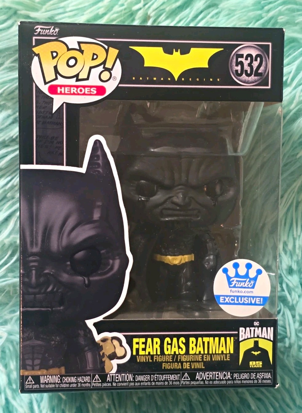 Funko Pop Fear Gas Batman #532 Batman Begins 85th Anniversary Shop Exclusive Funko Pop Fear Gas Batman #532 Batman Begins 85th Anniversary Shop Exclusive