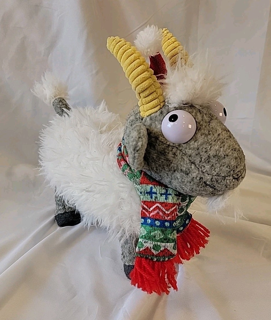 Hallmark Screaming Fainting Goat Plush Toy Sound Christmas Animated WORKS Hallmark Screaming Fainting Goat Plush Toy Sound Christmas Animated WORKS