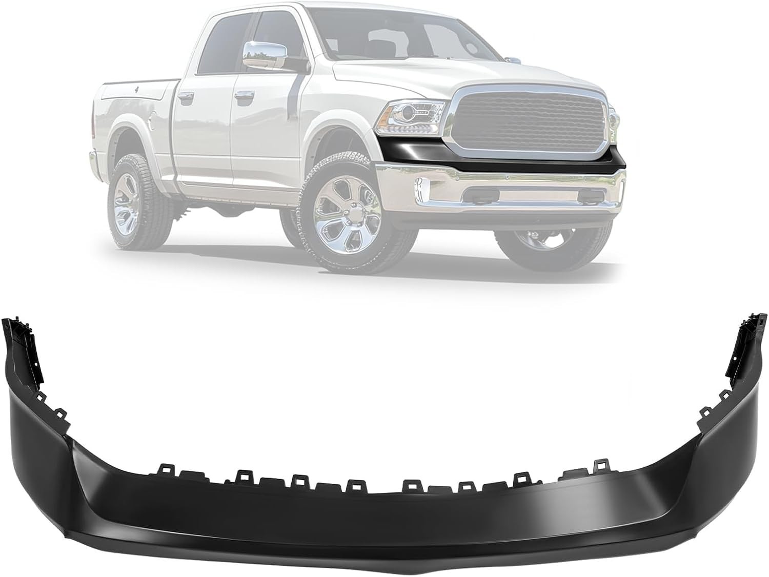 Front Bumper Cover Top Pad Compatible with 2013-2018 Ram 1500, 2019-2024 Ram 150