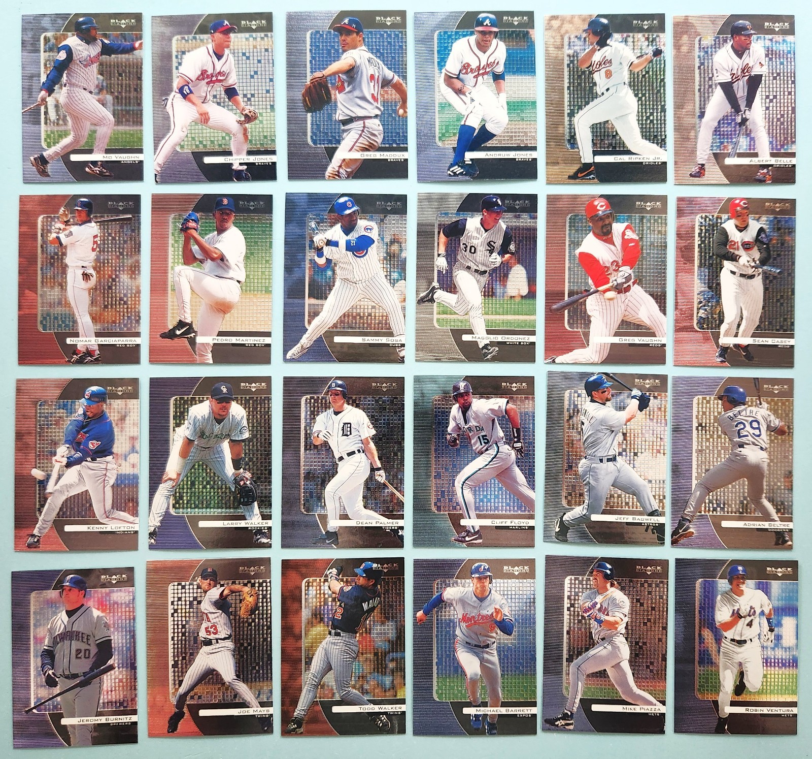 2000 Upper Deck Black Diamond Lot of (48) Jones Griffey Bonds Ripken Sosa Maddux 2000 Upper Deck Black Diamond Lot of (48) Jones Griffey Bonds Ripken Sosa Maddux