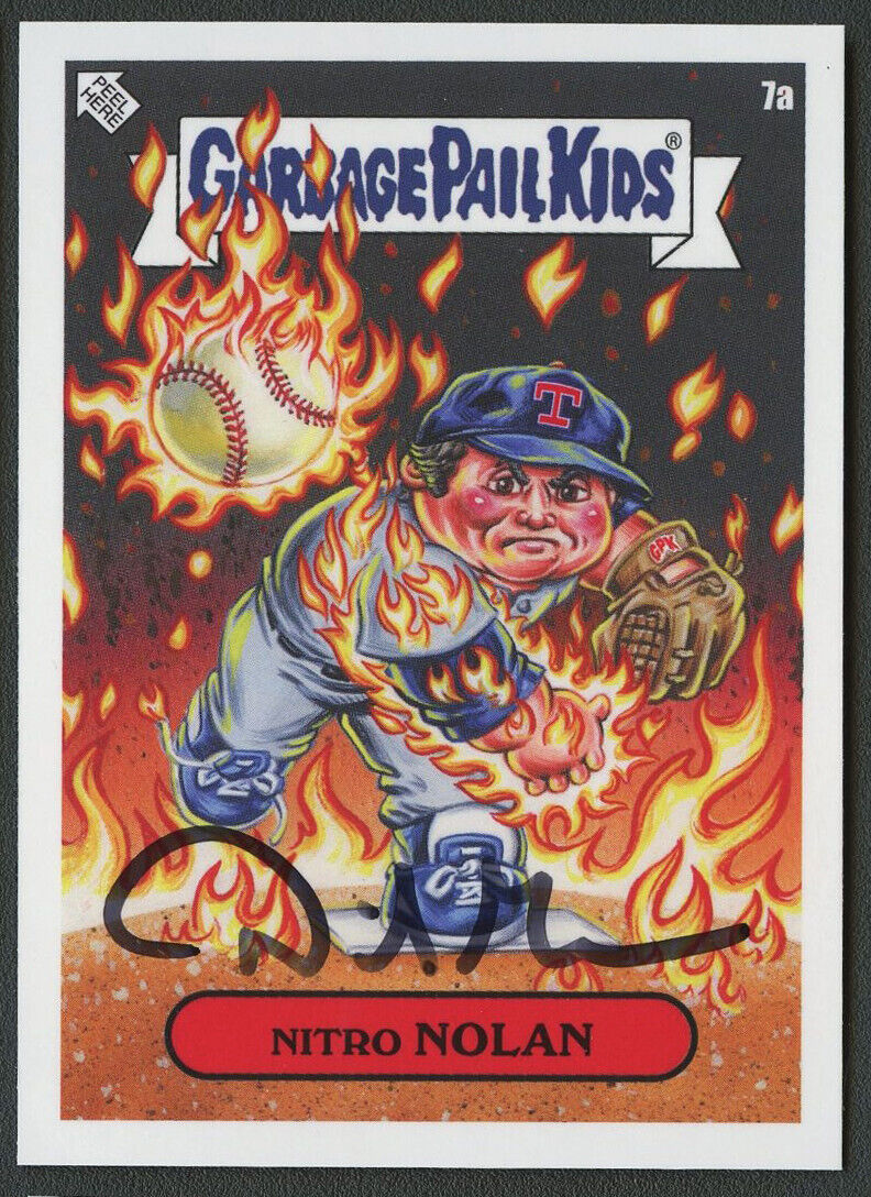 2023 GPK X MLB 3 David Gross SIGNED Nolan Ryan #7a Card - Sold By The Artist