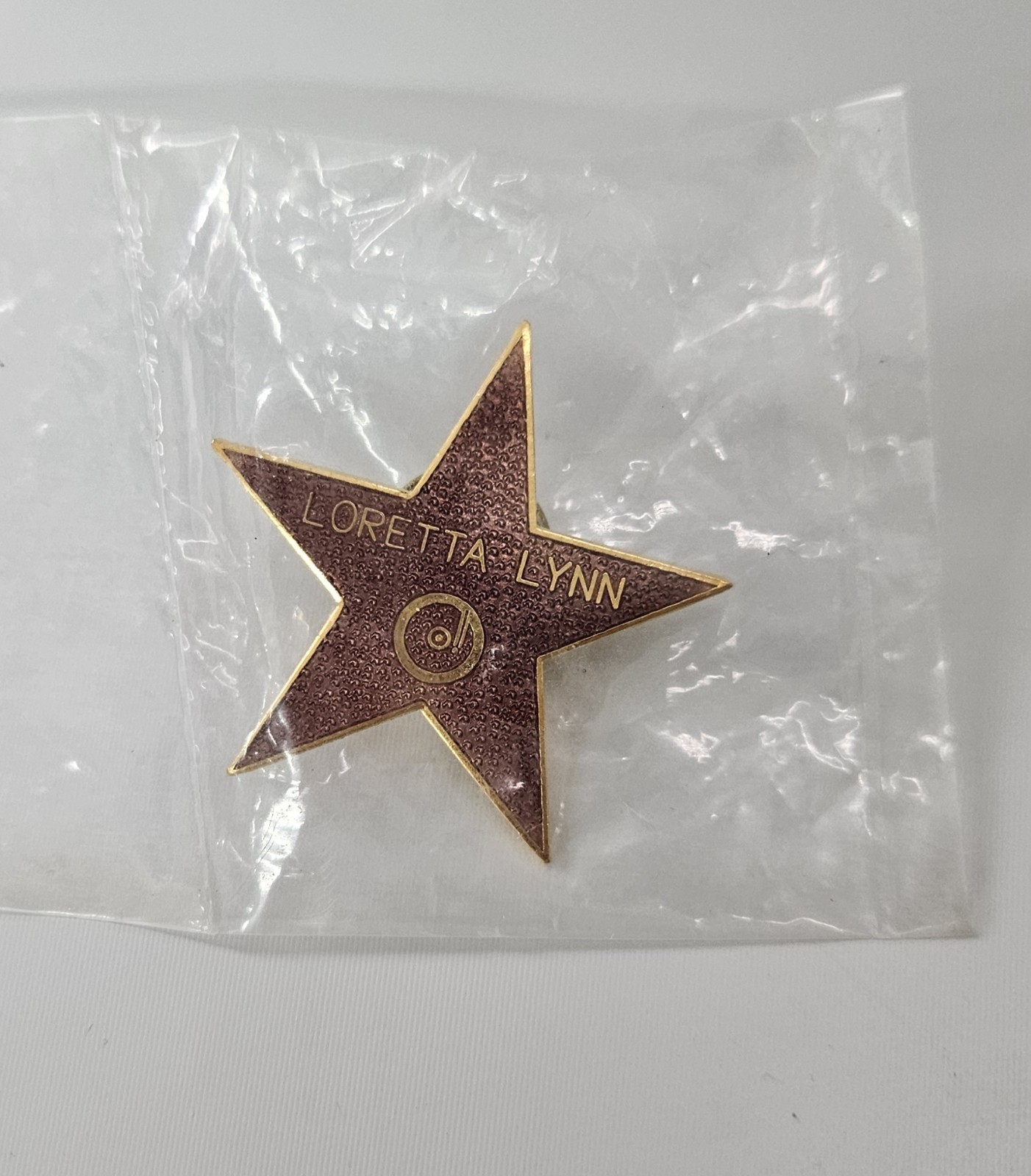 NEW Loretta Lynn Star Lapel Pin Hollywood Walk Of Fame Country Music Collectible NEW Loretta Lynn Star Lapel Pin Hollywood Walk Of Fame Country Music Collectible