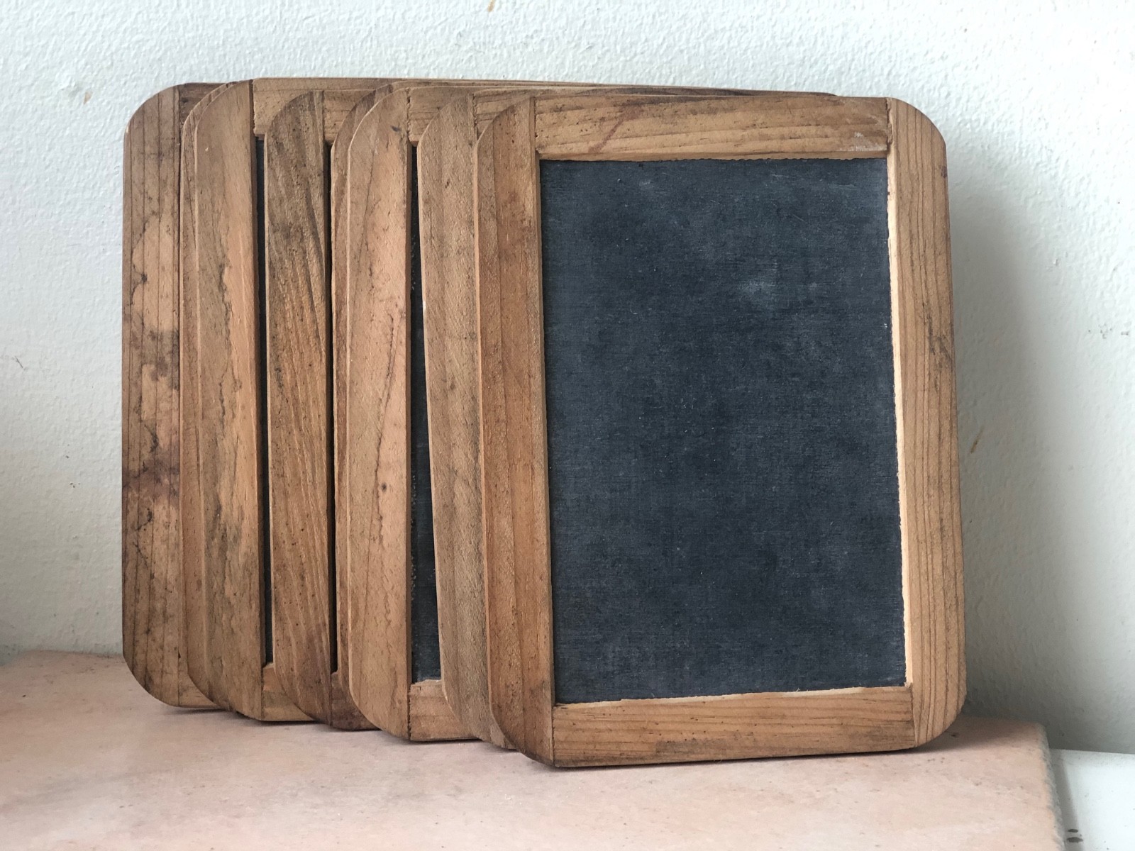 Vintage or Antique Schoolhouse Slate Chalkboard / School Chalk Board - Lot of 8 Vintage or Antique Schoolhouse Slate Chalkboard / School Chalk Board - Lot of 8