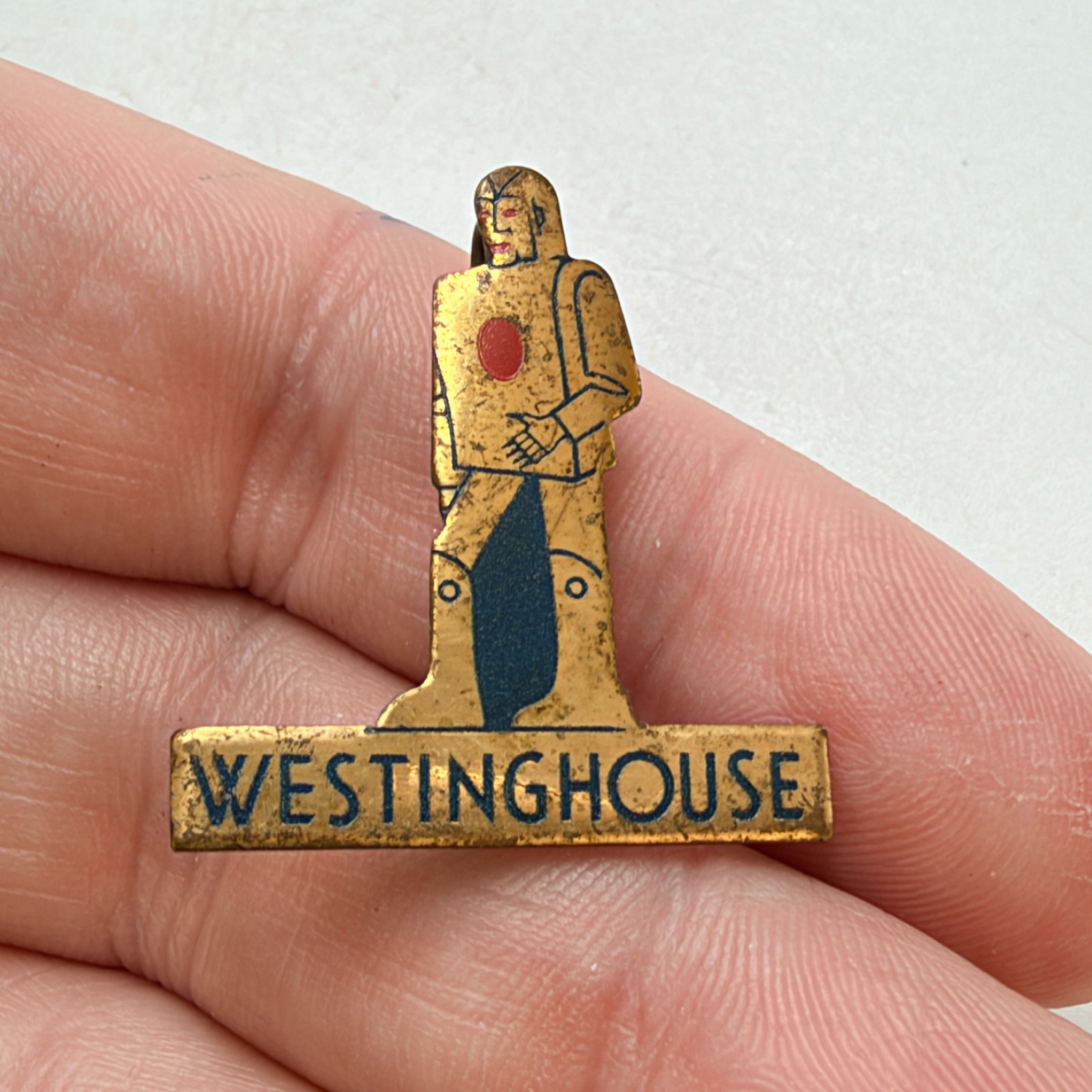 Westinghouse New York 1939 World Fair Elektro Robot Lapel Pin Souvenir Vintage Westinghouse New York 1939 World Fair Elektro Robot Lapel Pin Souvenir Vintage