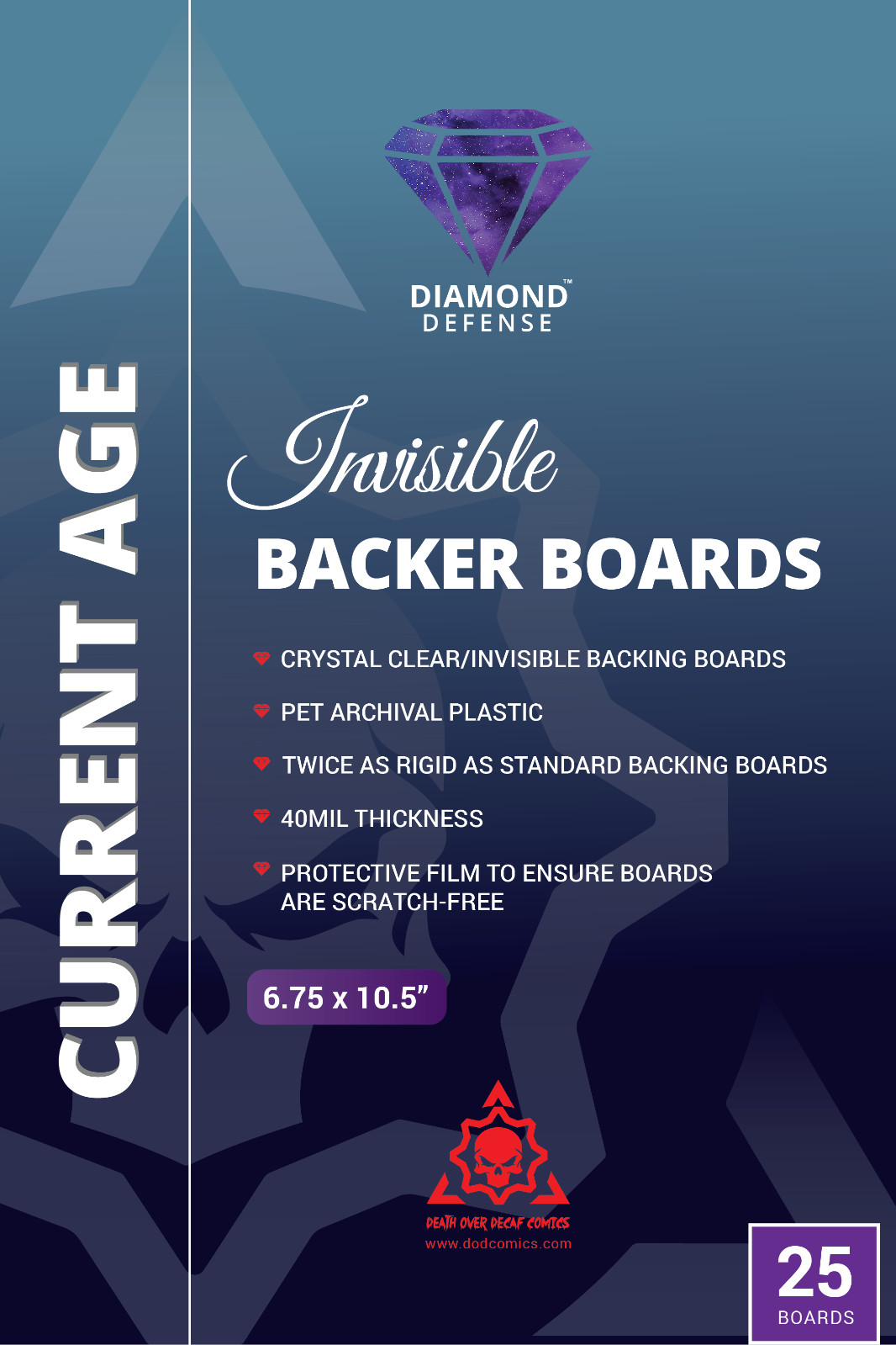 Crystal CLEAR COMIC BACKER BOARDS, Diamond Defense CURRENT AND SILVER AGE Crystal CLEAR COMIC BACKER BOARDS, Diamond Defense CURRENT AND SILVER AGE