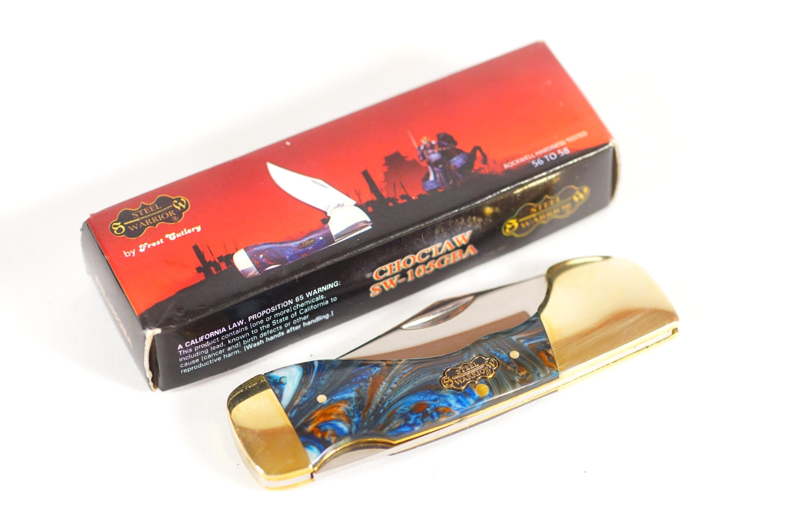 Frost Cutlery Steel Warrior Pocket Knife Choctaw Folding Knife Frost Cutlery Steel Warrior Pocket Knife Choctaw Folding Knife