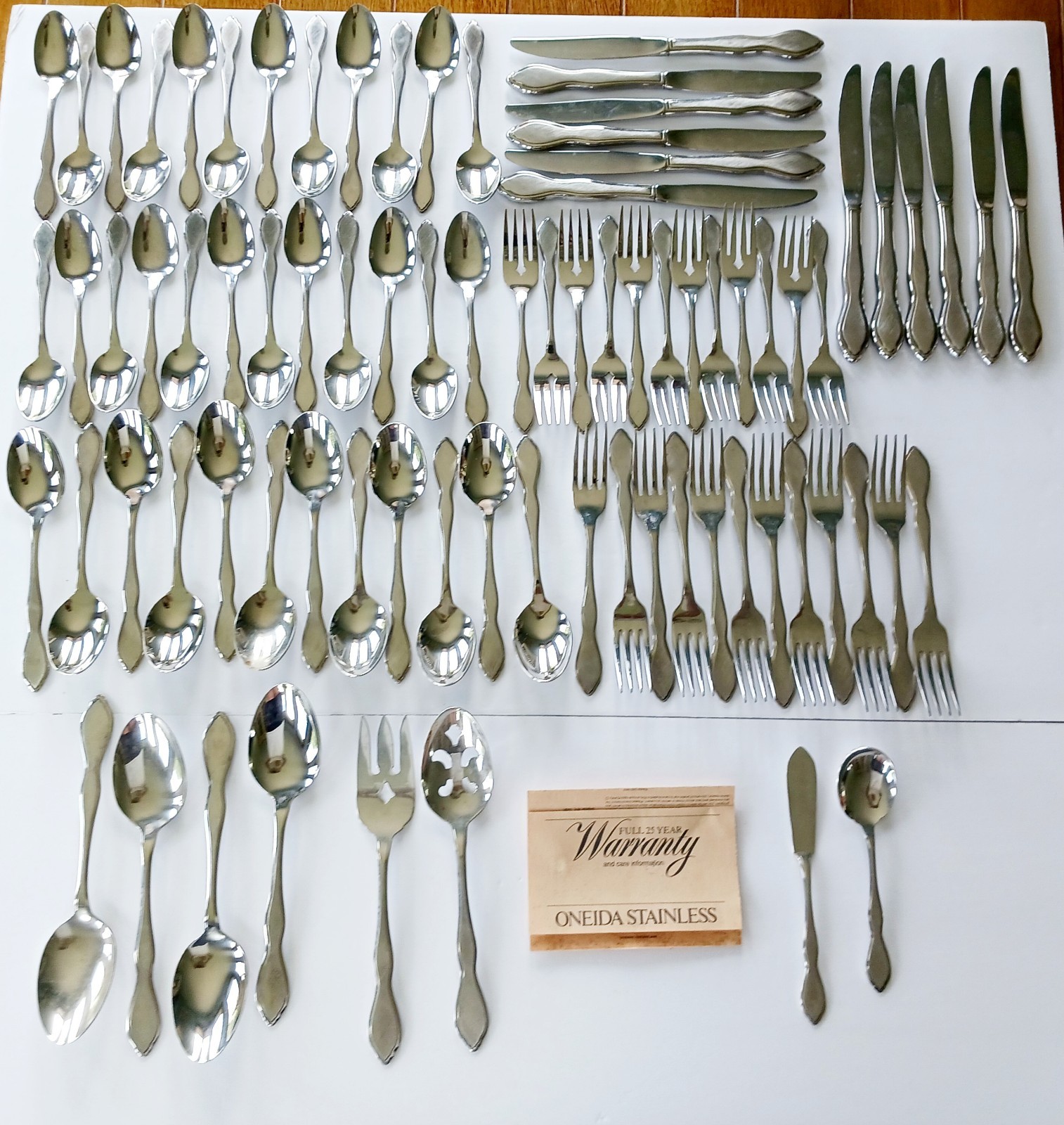80 Pieces Vintage 1881 Rodgers Oneida Stainless Flatware Silverware Cutlery 80 Pieces Vintage 1881 Rodgers Oneida Stainless Flatware Silverware Cutlery