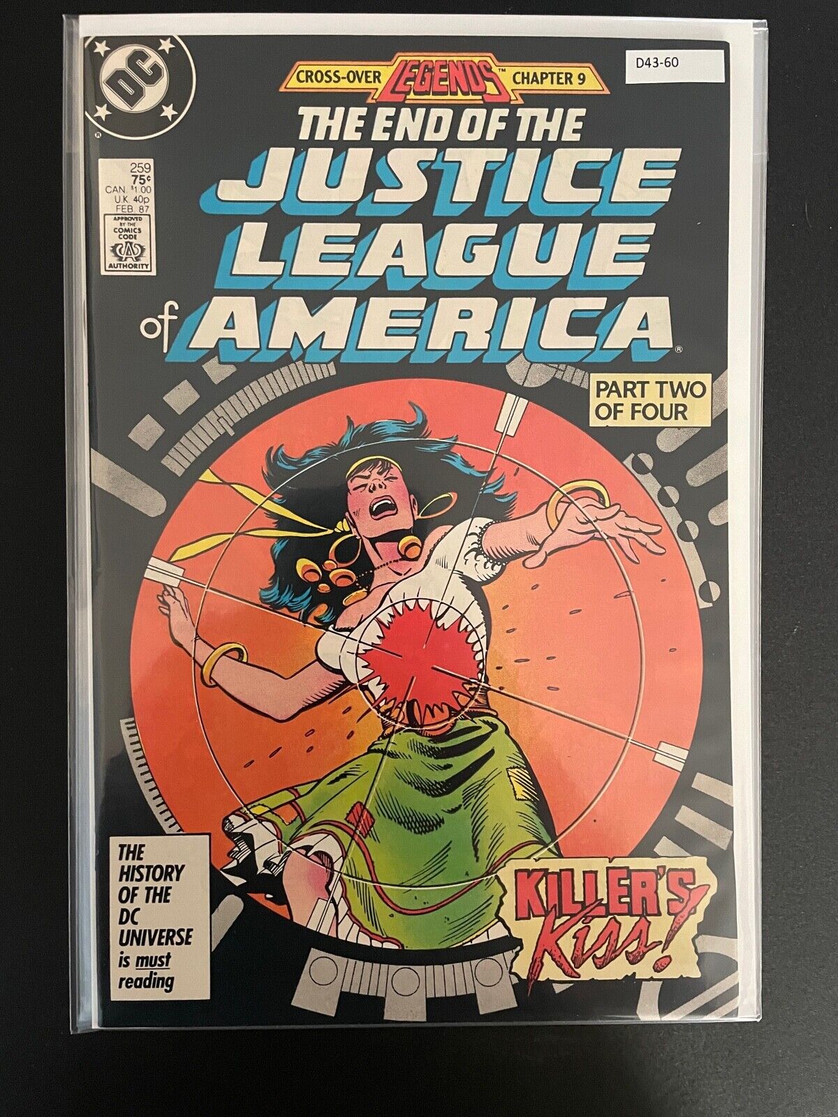 Justice League of America vol.1 #259 1987 High Grade 9.2 DC Comic Book D43-60