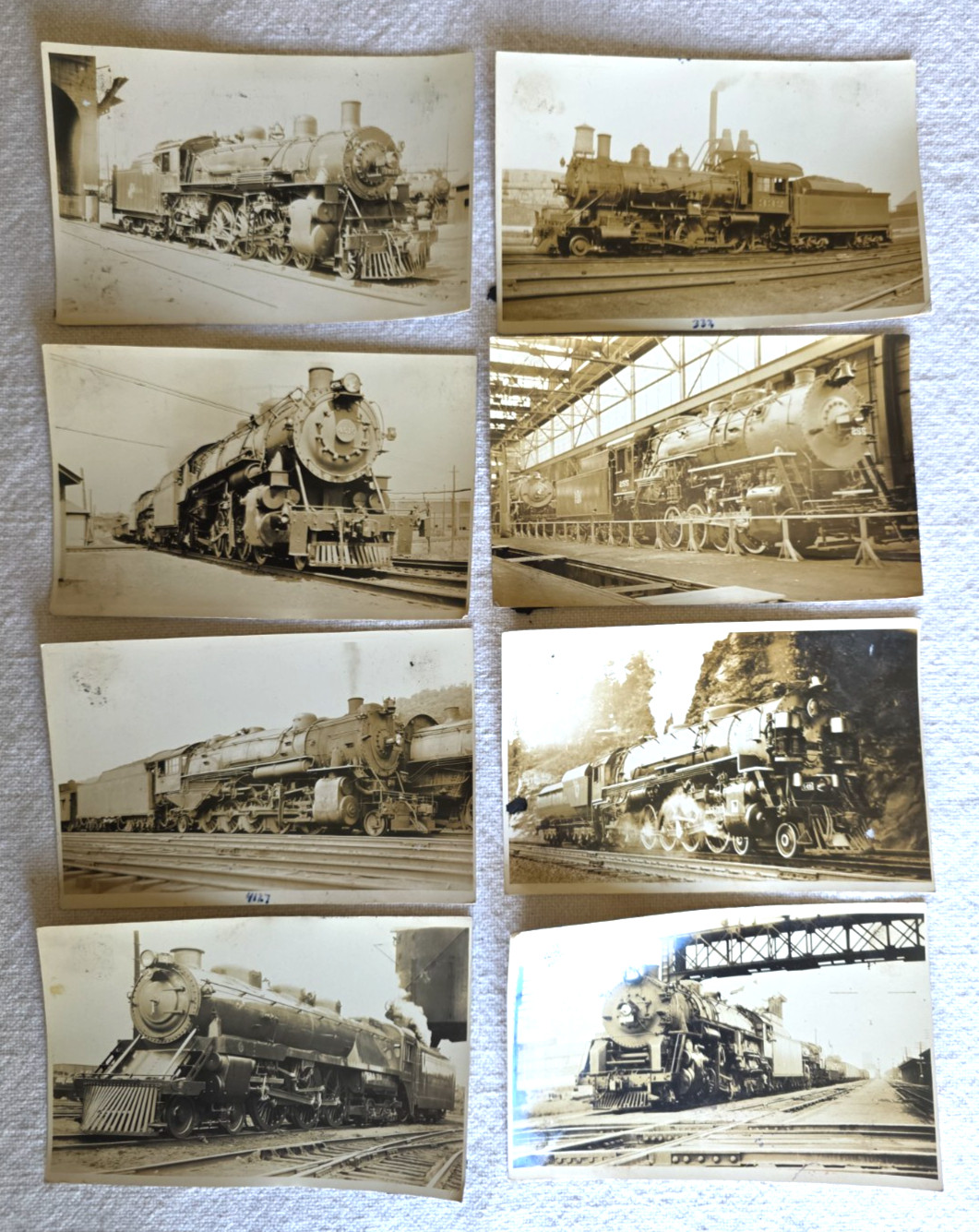 Vintage RPPC Steam Locomotive Railroad Real Photo Postcard Lot Of 8 READ Vintage RPPC Steam Locomotive Railroad Real Photo Postcard Lot Of 8 READ