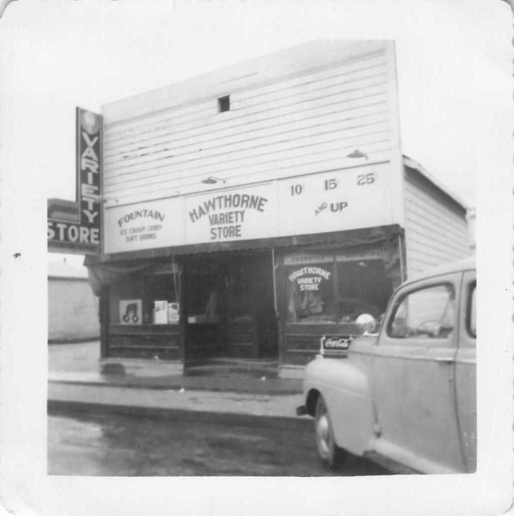 Vintage Hawthorne Variety Store Snapshot Photo Coca Cola Truck Small Town 1950s Vintage Hawthorne Variety Store Snapshot Photo Coca Cola Truck Small Town 1950s