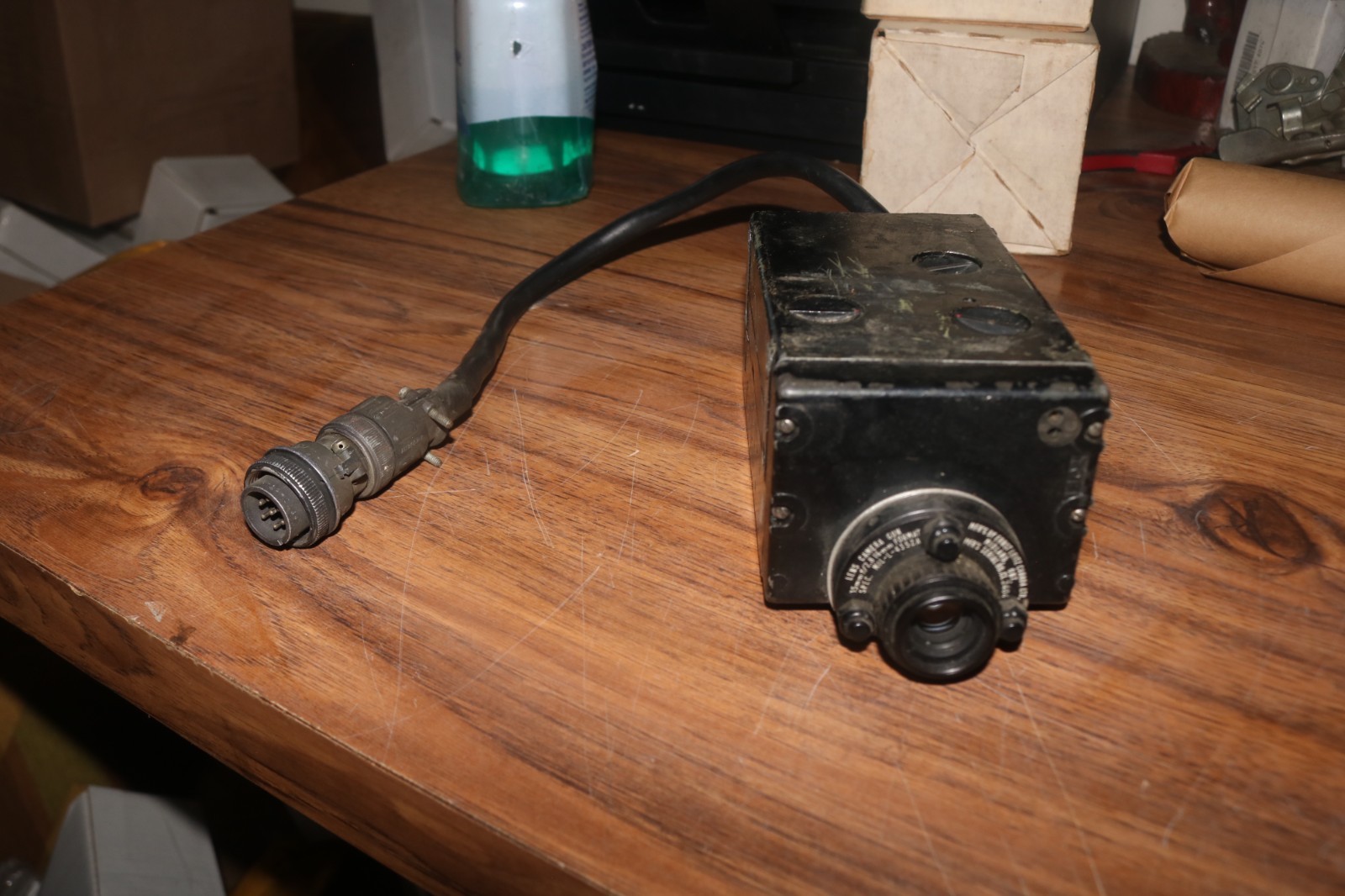 Vtg USAF Vietnam N-9 Gun camera Ernst Leitz 35MM with magazine F-100 Super Sabre