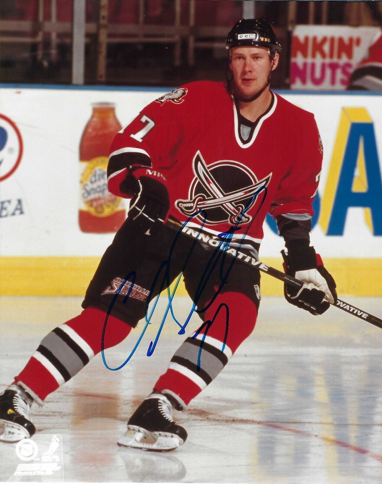 CHRIS GRATTON 8X10 SIGNED PHOTO BUFFALO SABRES HOCKEY PICTURE AUTOGRAPH N PERSON