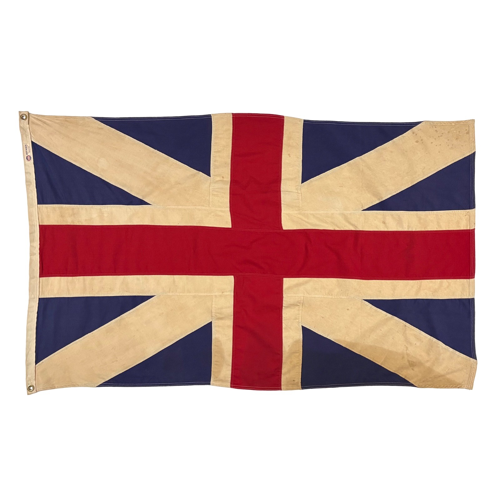 Vintage Cotton First Union Jack Flag Old Cloth United Kingdom British UK Art Vintage Cotton First Union Jack Flag Old Cloth United Kingdom British UK Art