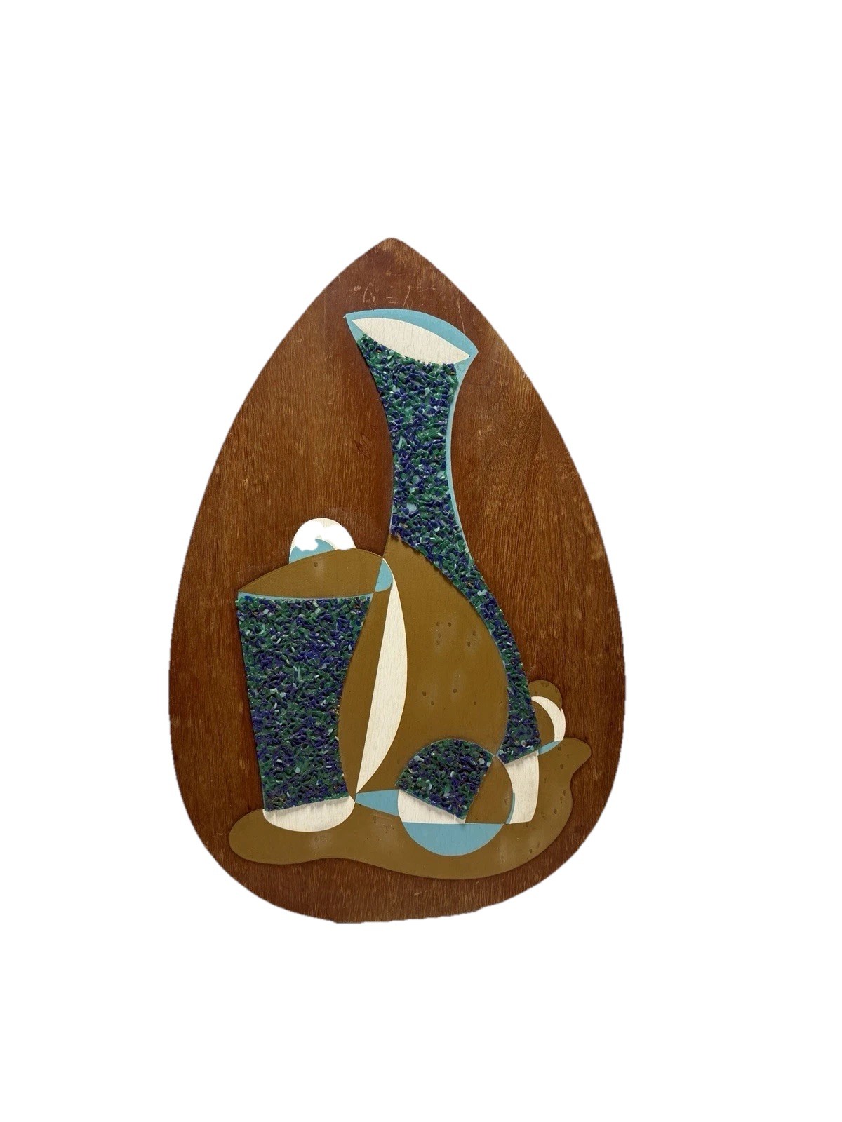 MCM 1960s Atomic Tear Drop Guitar Pick Walnut Wall Hanging 18 X 12” See Photos MCM 1960s Atomic Tear Drop Guitar Pick Walnut Wall Hanging 18 X 12” See Photos